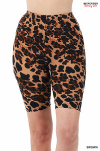 Dark Leopard Shorts