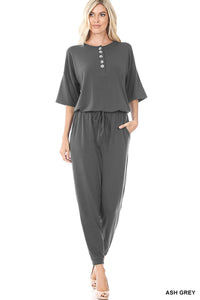 Ash Grey Jumpsuit