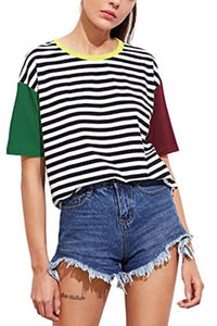 Stripe Colorblock Shirt