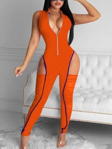 CutOut Zipper Jumpsuit