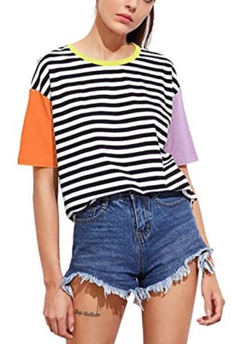 Stripe Colorblock Shirt